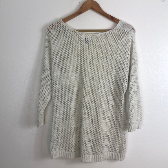 Old Navy Cream knit sweater size large - Picture 3 of 3